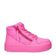 Skechers Court High sneakers roze Meisjes Imitatieleer Effen - 30