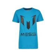 Vingino x Messi T-shirt Hogo met printopdruk blauw Jongens Katoen Rond...