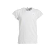 Tommy Hilfiger T-shirt met katoen wit Effen - 152 | T-shirt van Tommy ...