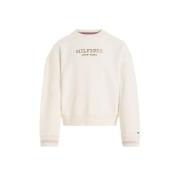 Tommy Hilfiger sweater MONOTYPE met tekst ecru Tekst - 104