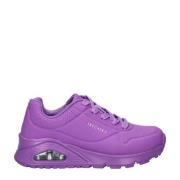 Skechers Uno sneakers paars Meisjes Imitatieleer Effen - 29