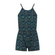 Chaos-and-Order jumpsuit Lilly met all over print blauw Meisjes Stretc...
