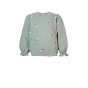 Noppies gebloemde sweater Eustis groen Bloemen - 92