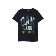 NAME IT KIDS T-shirt NMMBERTE met printopdruk donkerblauw/groen/wit Jo...