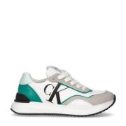Calvin Klein sneakers wit/groen Jongens Imitatieleer Meerkleurig - 30