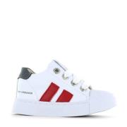 Shoesme leren sneakers wit/rood Jongens Leer Meerkleurig - 20