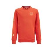 WE Fashion sweater met printopdruk rood Printopdruk - 110/116