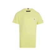 Tommy Hilfiger T-shirt geel Jongens Katoen Ronde hals Effen - 152