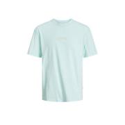 JACK & JONES JUNIOR T-shirt JORLAFAYETTE met tekst lichtblauw Jongens ...