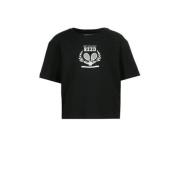 Raizzed T-shirt Fanna met printopdruk zwart Meisjes Katoen Ronde hals ...