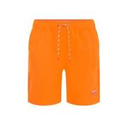 WE Fashion zwemshort oranje Jongens Gerecycled polyester Effen - 110/1...