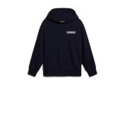 Napapijri hoodie met backprint donkerblauw Sweater Backprint - 128