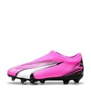 Puma Ultra Match FG/AG Jr. voetbalschoenen roze/wit/zwart Jongens/Meis...