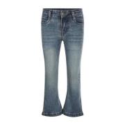 Koko Noko flared jeans blauw Meisjes Katoen Effen - 74