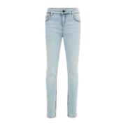 WE Fashion Blue Ridge tapered fit jeans bleached denim Blauw Jongens S...