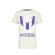 Vingino x Messi T-shirt met printopdruk wit/hardblauw Jongens Stretchk...