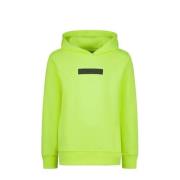 Raizzed hoodie Nylan met logo neon geel Sweater Logo - 128
