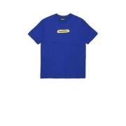 Dsquared T-shirt met logo hardblauw Jongens Katoen Ronde hals Logo - 1...