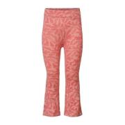 Noppies flared legging met all over print roze Meisjes Stretchkatoen A...
