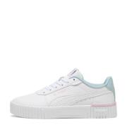 Puma Carina 2.0 Tropical sneakers wit/lichtblauw/lila Jongens/Meisjes ...