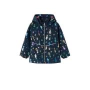 NAME IT MINI zomerjas NMFMAXI met all over print donkerblauw/multicolo...