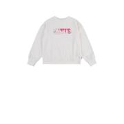 Levi's Kids sweater met logo wit/roze Logo - 116 | Sweater van Levi's