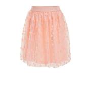 WE Fashion semi-transparante rok roze Meisjes Polyamide Effen - 98/104