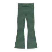 Moodstreet regular fit broek met all over print groen Meisjes Stretchk...