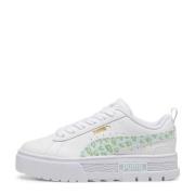 Puma Wild sneakers wit/lichtgroen Meisjes Imitatieleer Logo - 28