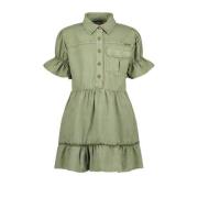 Vingino jurk olijfgroen Meisjes Katoen Klassieke kraag Effen - 128