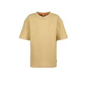 Vingino T-shirt Haf beige Jongens Katoen Ronde hals Effen - 128