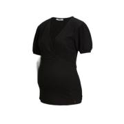 LOVE2WAIT zwangerschaps- en voedingstop zwart T-shirt Dames Polyester ...