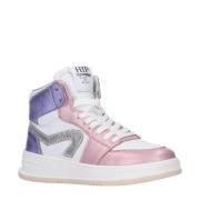 Hip leer sneakers roze/wit - 37 | Sneaker van Hip | Mode > Schoenen > ...