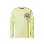 Petrol Industries sweater met backprint geel Backprint - 164