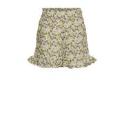 VERO MODA GIRL casual short VMNATALI met all over print geel/wit/bruin...