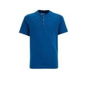 WE Fashion T-shirt blauw Jongens Katoen Ronde hals Effen - 98/104