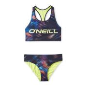O'Neill crop bikini Active blauw/limegroen Meisjes Gerecycled polyeste...