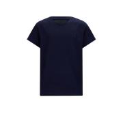 Retour Jeans T-shirt Seth blauw Jongens Katoen Ronde hals Effen - 116
