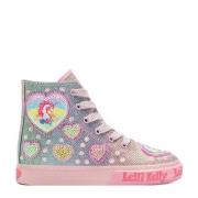 Lelli Kelly Unicorn Rainbow sneakers blauw/roze Meisjes Textiel Person...