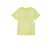 s.Oliver T-shirt met printopdruk geel Jongens Katoen Ronde hals Printo...