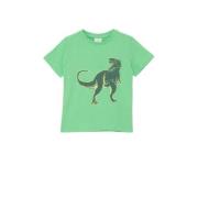 s.Oliver T-shirt met printopdruk lichtgroen Jongens Katoen Ronde hals ...