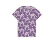 Puma T-shirt Essential+ met all over print lila/paars Jongens/Meisjes ...
