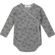 Snoozebaby overslagromper cloudy grey Grijs Jongens/Meisjes Katoen V-h...