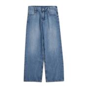 G-Star RAW Judee wide leg jeans faded waterfront Blauw Meisjes Denim E...