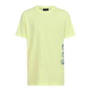 Shoeby T-shirt met printopdruk geel Jongens Katoen Ronde hals Printopd...