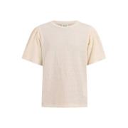 Shoeby T-shirt gebroken wit Meisjes Polyamide Ronde hals Effen - 170/1...