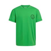 Shoeby T-shirt met backprint groen Meisjes Katoen Ronde hals Printopdr...