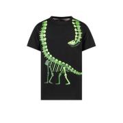 TYGO & vito T-shirt Toby met printopdruk zwart/groen Jongens Polyester...
