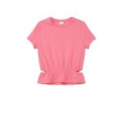 s.Oliver T-shirt roze Meisjes Katoen Ronde hals Effen - 152