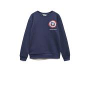 Mango Kids Captain America sweater donkerblauw Personage - 116